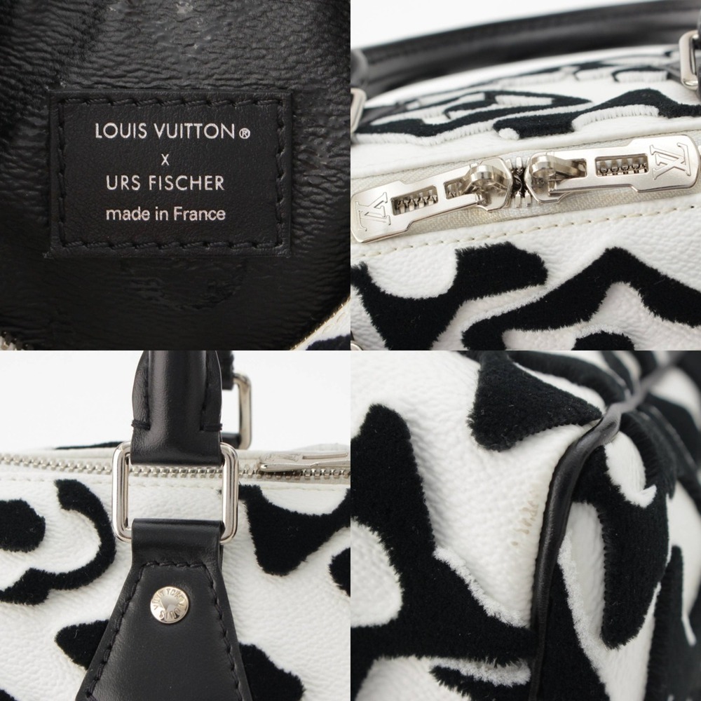 Louis Vuitton Urs Fischer Speedy Bandouliere Handbag White - Picture 8 of 10